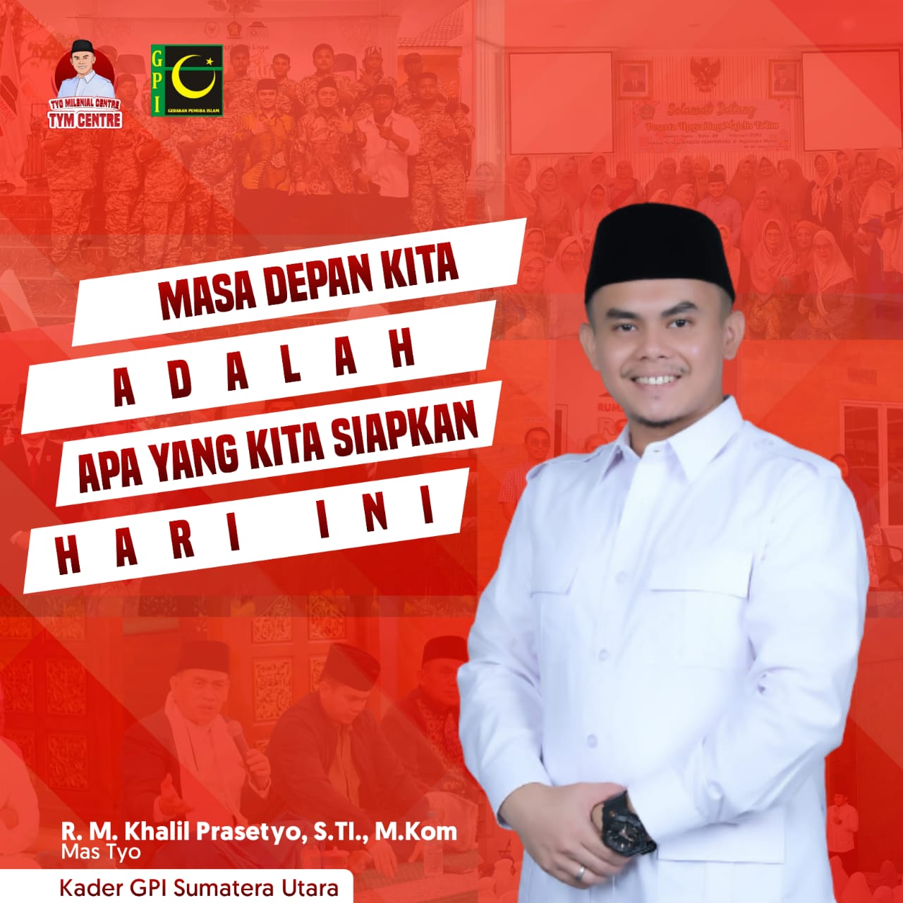 Komitmen Perjuangan , Khalil Prasetyo ( Mas Tyo) Libatkan GPI Medan Jadi Saksi di Pemilu 2024